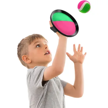 1 комплект целта на ракета с лепкава топка на присоске, плажна топка за хвърляне, интерактивна развлекателна играчка за родители и деца на открито, детски играчки, подаръци