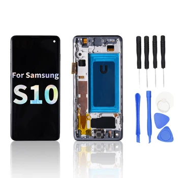 100% Добре тестван нов 6,1-инчов сензорен екран за Samsung Galaxy S10 с LCD дисплей Incell