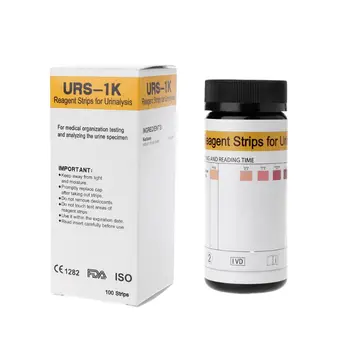 100 ленти / комплект тест-лента на кетон урина за анализ на загуба на тегло Точната здрава