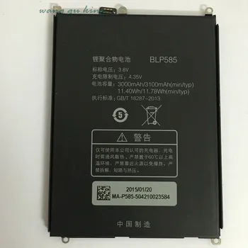 100% Оригинална резервна батерия 3000 ма BLP585 за OPPO