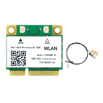 1200 Mbps Bluetooth-съвместима карта Wi-Fi 4,2 Mini PCI-E AC7265 Безжична 7265 802.11 ac 2,4 G 5 Ghz За лаптоп 7260HMW