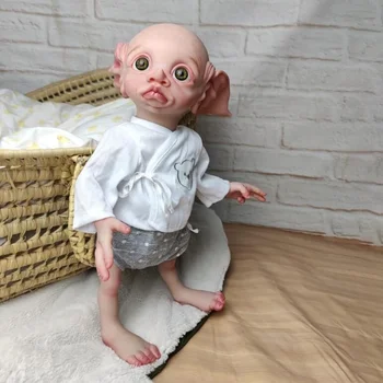 17-инчовата Възстановената Кукла Fariy Elf Ръчно изработени Реалистична Кукла За Новородено Bebe Reborn 3D Кожа са подбрани Художествена Кукла Много Детайли Вени