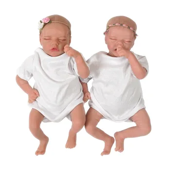 17-инчовата Кукла Reborn Baby, Близнаци A и B, Ръчно Рисувани с Видими Венами, Новороденото Дете Bebes Reborn De, Силиконови Истински Кукли