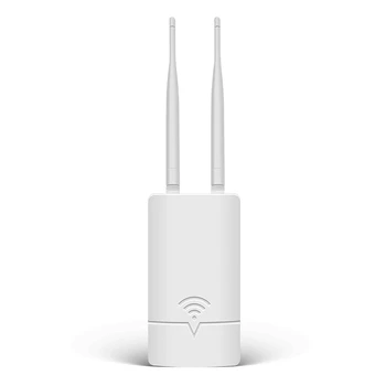 2,4 G безжична WiFi AP router 300 Mbps с антена 2X5dbi, поддръжка на Poe и източник на постоянен ток за външен монитор