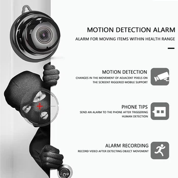 2-мегапикселова мини-Wifi камера SHERWAY V380, IP камери за домашно охранителна камера с двустранно глас, инфрачервено нощно виждане