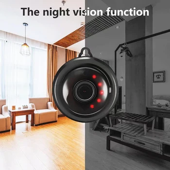 2-мегапикселова мини-Wifi камера SHERWAY V380, IP камери за домашно охранителна камера с двустранно глас, инфрачервено нощно виждане