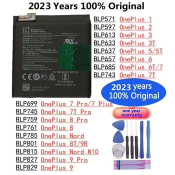 2023 Година Оригинална Батерия за OnePlus 2 3 3T 5 5T 6 7 Pro 6T 7Pro 7Plus Plus 7T Pro 8 Pro 8T 9R Nord N10 9 Pro Батерии за телефони