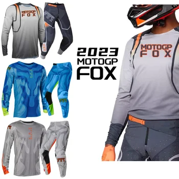 2023 Състезание по Мотокрос Motogpfox Комплект Кутия Mach За MX ATV Трикотажни Панталони МТБ Мотоциклет Костюм Колоездене, оф-роуд Мъжки Комплекти