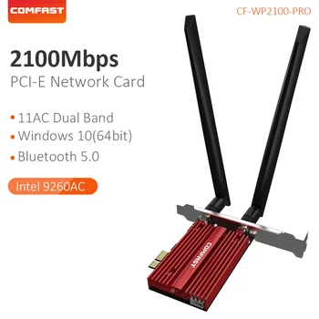 2033 Mbps Безжичен Адаптер PCI-E 5 Ghz Wifi Карта Bluetooth 5,0 МУ-MIMO PCI Express 6dBi Антена 11AC WI FI Приемна Мрежова карта