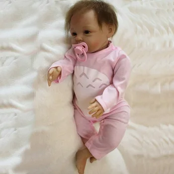 22-инчовата реалистична кукла Реборн Реалистична новородено мека vinyl подарък кукла за момичета