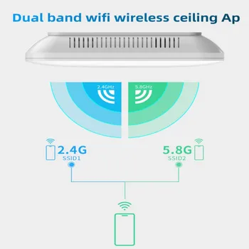 3000 Mbps Высокомощная Великолепна точка за достъп WiFi6 AX Безжичен Стенен Рутер, Точка за Достъп и 5,8 2,4 Ghz rj-45 WAN/LAN Gigabit Порт На закрито