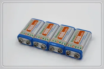 4 бр./лот, литиево-йонна акумулаторна батерия ETINESAN 9v SUPER BIG 900 ма, 9 волта, гаранцията на производителя