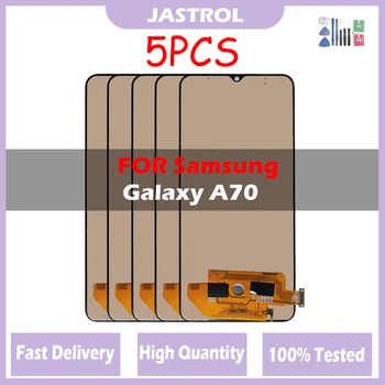 5 бр./лот AAA + LCD-дисплей За Samsung Galaxy A70 SM-A705F A705FN/DS LCD дисплей С Рамка, Сензорен дисплей, Дигитайзер, Монтаж, Подмяна на