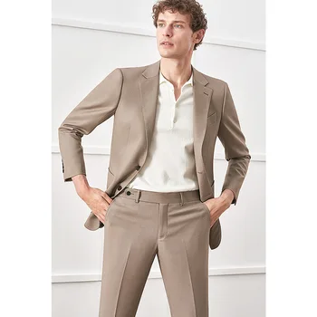 6719-2023 нов бизнес професионален мъжки яке, ежедневни корейската версия костюм