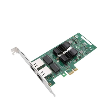82576-T2 Двухпортовая гигабитная мрежова карта PCI-E мрежов Адаптер карта за XP/WIN7/WIN8 /