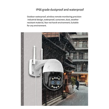 8MP P3 двойна 4K Wifi камера surval за Външна IP Камера WIFI PTZ Откриване на Човек за Нощно Виждане Автоматично Следене на Сигурност Монитор