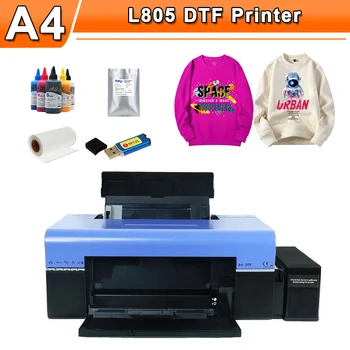 A4 L805 DTF Печатна Машина за тениски DTF Спирката на Принтера Директен Трансферния Филм За Дрехи ПЕТ Filn Принт DTF Принтер за тениски A4