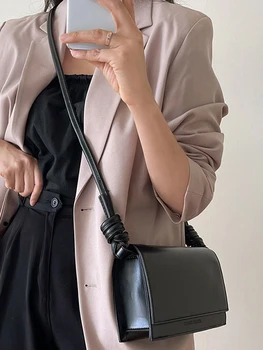 A9 Чанта за подмишниците от естествена кожа, нова висококачествена чанта за момичета, нишевая чанта в стил колеж, проста ежедневна чанта през рамо