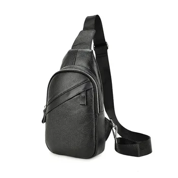AETOO Нова мъжка чанта през рамо, нагрудная чанта, ежедневна чанта през рамо от телешка кожа със седалище убором, корейската версия на тренд модни чанти нагрудной