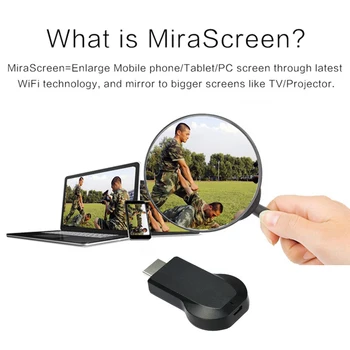 Airplay 1080P Безжичен WiFi дисплей ТЕЛЕВИЗИЯ ключ на приемник адаптер HD Stick Dlan Miracast за смартфони таблети