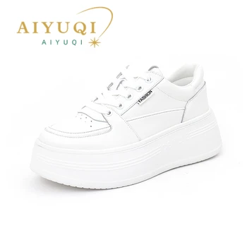 AIYUQI/дамски маратонки от естествена кожа, новост пролетта 2023 г., дамски ежедневни обувки на платформа за почивка, дамски