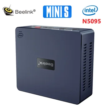 Beelink Mini S Intel 11th Генерал N5095 Мини PC DDR4 8 GB 256 GB SSD Тенис на Компютърни Игри на Windows 11 Pro Гигабит Интернет-компютър