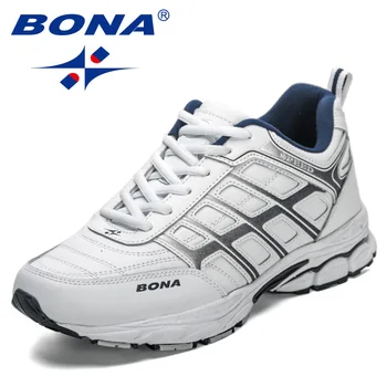 BONA 2023 Нови маркови маратонки за бягане, дишащи спортни обувки, носимые обувки, ежедневни обувки, мъжки обувки за ходене