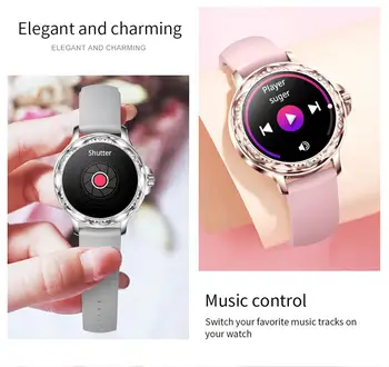Cf12, женски smart-часовници, съвместими с Bluetooth, 5.2 повикване, мониторинг на сърдечната честота, кръвното налягане, спортни умен часовник