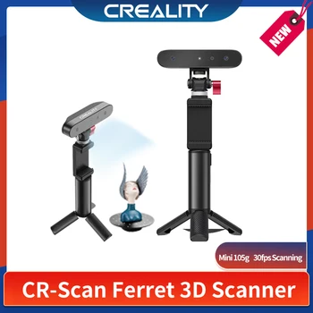 Creality 3D Скенер CR-Scan Ferret Ръчно 30 кадъра в секунда Скорост на сканиране Точност 0,1 мм Двухрежимный Пълноцветен за Andriod телефон PC Win 10