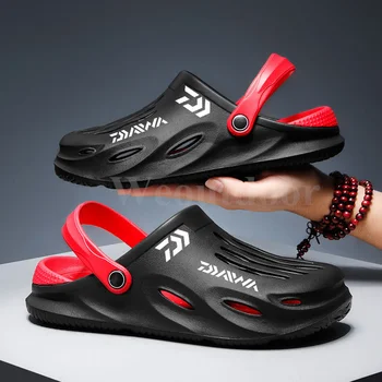 Daiwa/ лятна мъжки нескользящая лека обувки за риболов, ежедневни, плажни сандали голям размер, дишащи отворени сандали износоустойчивост