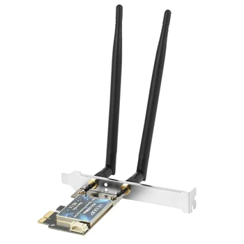 EDUP PCI-E 600 Mbps WiFi Карта Bluetooth 4.2 Адаптер 2,4 Ghz/5 Ghz Двухдиапазонная Безжична Мрежова Карта с Антени за Настолни КОМПЮТРИ