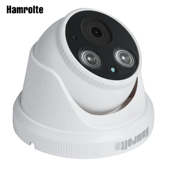 Hamrolte ONVIF IP Камера 5MP 3MP 2MP Вътрешна Куполна IP Камера за Нощно виждане За видео наблюдение С Вътрешен Аудио Xmeye Може да Открива движение