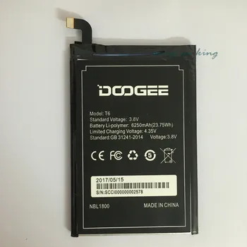 Homtom HT6 Батерия 6250 ма Нови Сменяеми аксесоари батерии за Homtom HT6 и DOOGEE T6 Мобилен телефон