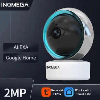 INQMEGA поддържа двупосочна гласова домофонна система, видео наблюдение 1080P между началната страница на Google и камера АЛЕКСА Smart Graffiti за помещения