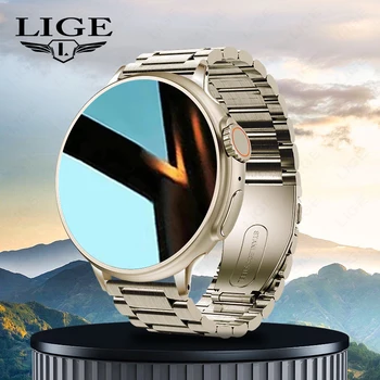 LIGE GPS Track на Нови умни часовници мъжки NFC Ultra Series спортен гривна Bluetooth предизвикателство IP68 водоустойчив часовник дамски умни часовници за мъже