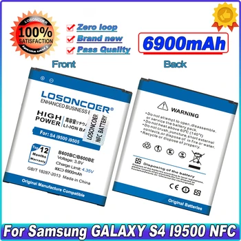 LOSONCOER 6900 ма B600BE B600BC NFC За Samsung Galaxy S4 NFC L720 I9500 I9505 I9502 I9515 I9508 I959 I545 I337 Батерията на Телефона