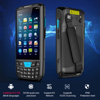 PDA баркод скенер 1D 2D Bluetooth Android преносим терминал Здрав PDA Безжичен мобилен 1D баркод скенер събиране на данни