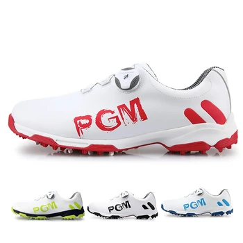 PGM за голф обувки, мъжки маратонки, модни дръжка, чрез шнурове, 3D дишащи мъже тренировочная спортни обувки, подсилени водоустойчива устойчива на плъзгане