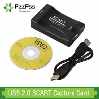 PzzPss USB 2.0 Карта на Видеозапис 1080P, Scart, Детска Кутия за запис на видео стрийминг Домашен Офис DVD-Хищник Щепсела И да играе.