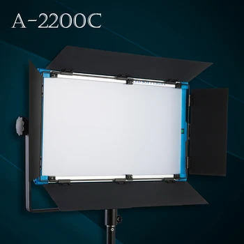 RGB LED Видеостудийный лампа 140 W Yidoblo A-2200C, Професионална Панел, Осветление за Фотография, DMX Дистанционно Управление, Мека Светлина