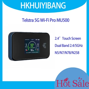 Telstra двойна лента WiFi 6 5G рутер MU500 безжичен модем 5G mmWave & Sub6 Преносима точка за достъп с едно докосване на екрана и Ethernet порт