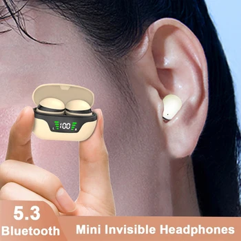 TWS Мини Невидими Слушалки Безжични Слушалки Bluetooth 5.3 Слушалките с Шумопотискане Heasets с Микрофон за iPhone Xiaomi