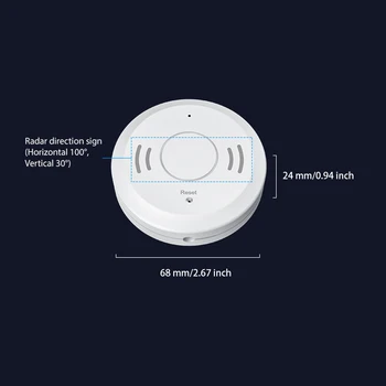 WiFi сензор на човешкото тяло, Sasha, съвместим с Bluetooth, безжичен детектор за движение V5 0, Офис, спалня, дистанционно автоматична аларма