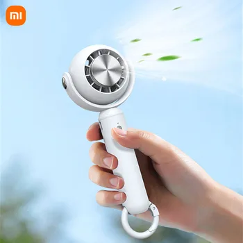 Xiaomi Нов полупроводниково охлаждане ръчно вентилатор за климатик с лед, USB акумулаторна безжична електрическа ръчно фен Ventilador