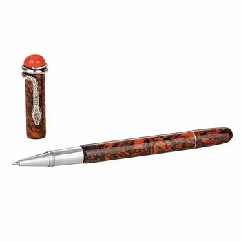 YAMALANG Heritage 1912-MB Роликовая химикалка писалка /топката фонтан Офис-канцеларски материали, Луксозни гел мастило за писане клип във формата на змия