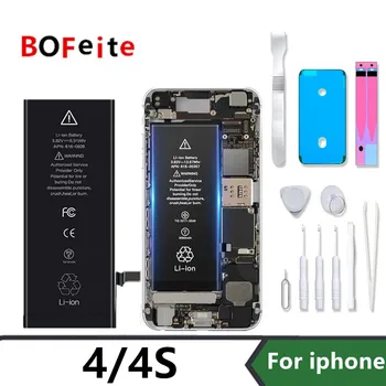 Батерия BoFeite реалния капацитет 1420 1430 ма ма за iPhone 4 4G 4S на APPLE Original Rechargeable Phone Bateria