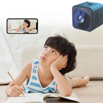 Безжична As02 нощен глас домофон Домашна камера за Камери инфрачервено нощно виждане Wifi Нова малка квадратна камера