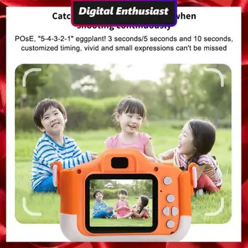 Видео отразяване на Детска Камера С Автофокус 1080p X5s Детска Помещение 4000 W Пиксел Мини Камера За Момчета И Момичета, Подарък Играчка