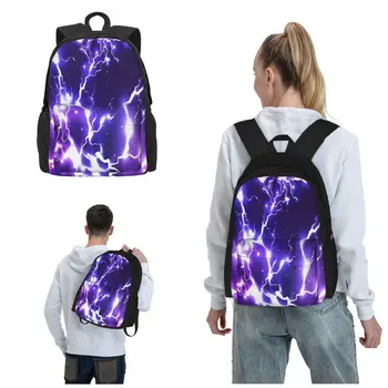 Виолетовият осветление Останете на Върха на модата и практичността С нашите раници School Backpack Teens Bookbag Lightweight
