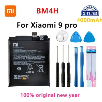Въведете mi 100% Оригинална Батерия BM4H 4000 ма За Xiaomi 9 Pro BM4H Висококачествени Сменяеми Батерии За Телефон + Инструменти